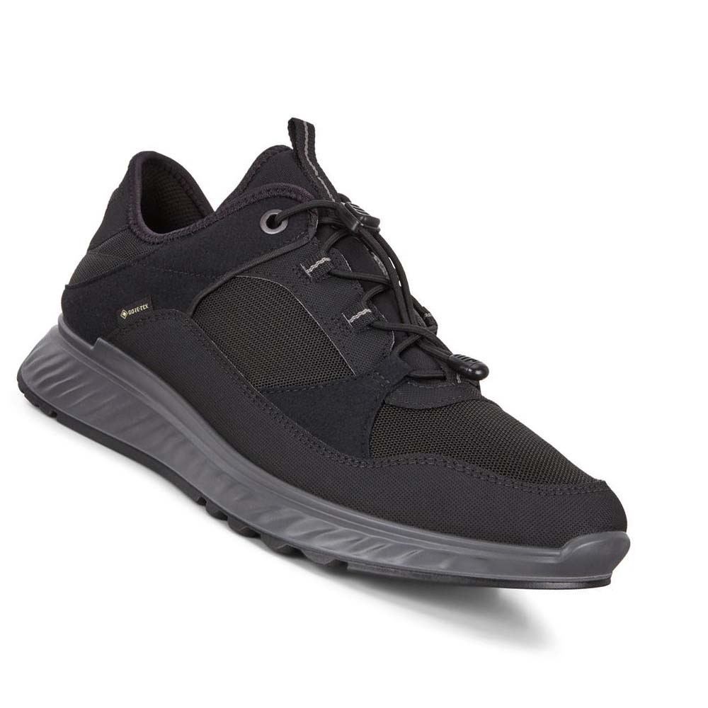 Férfi Ecco Exostride Low Gtx Hiking & Trail Fekete | HU 565ZUT